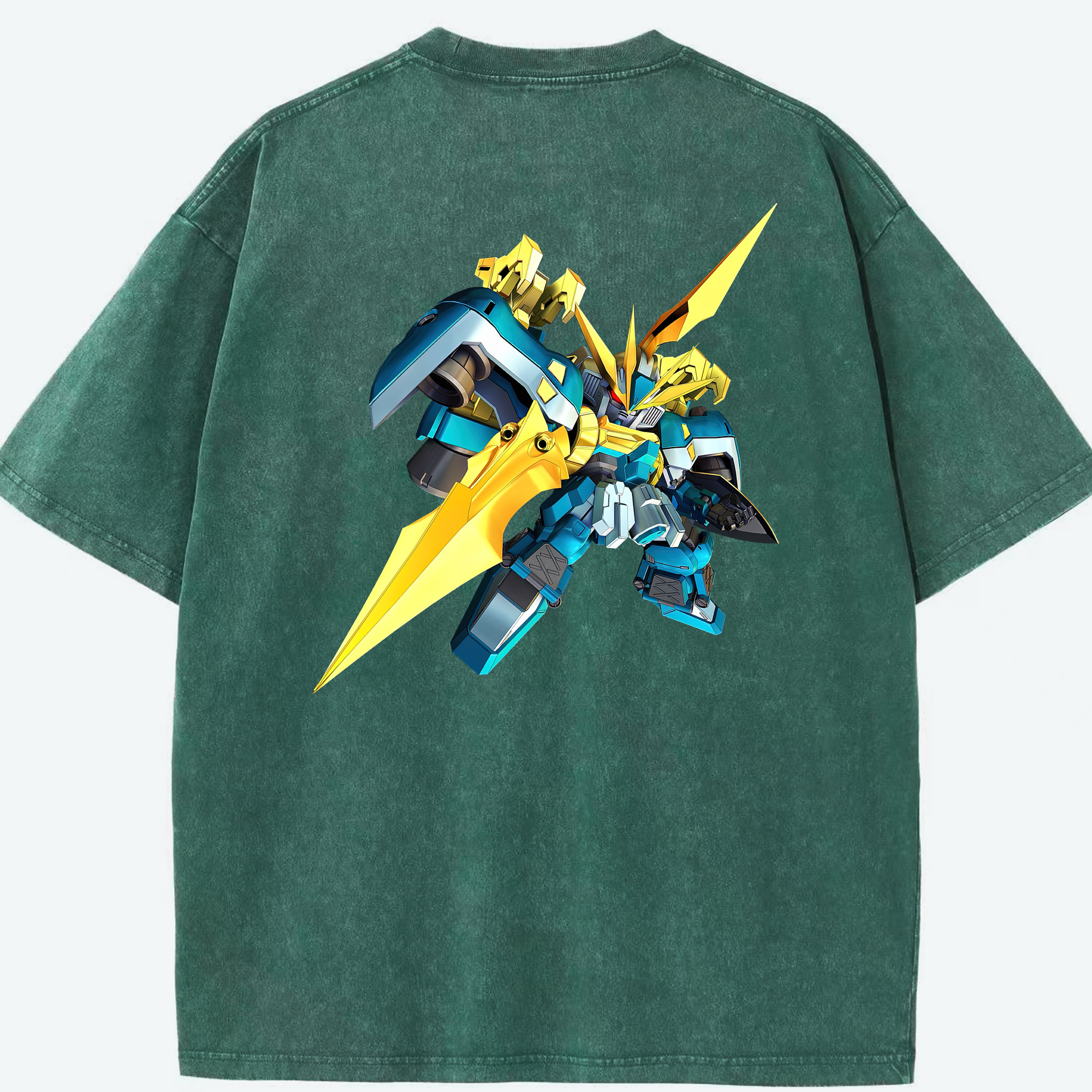 （画像用） 機動戦士ガンダム Mobile Suit Gundam 綿100% ヴィンテージ風 半袖Tシャツ（背面プリント）